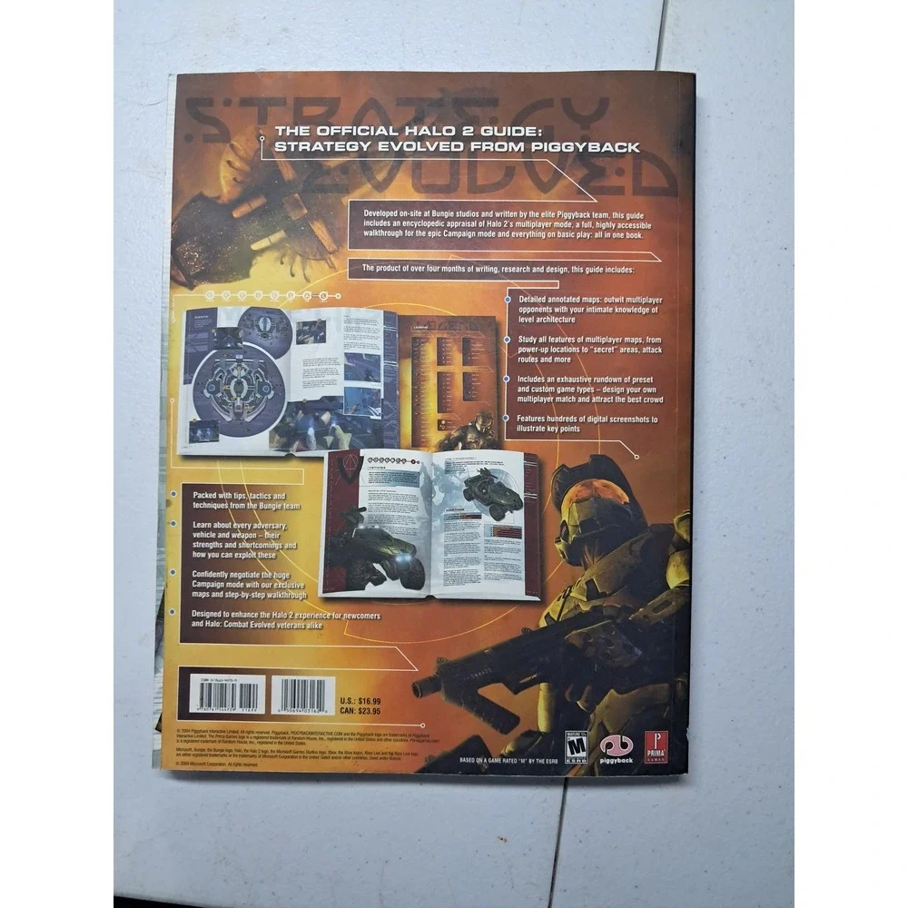 Halo 2 The Official Guide Xbox Piggyback Strategy Guide Bungie Microsoft